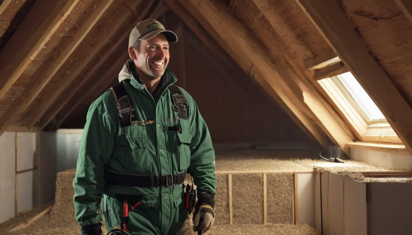 A friendly provider checking an attic for animal entry points in a home near Gloucester